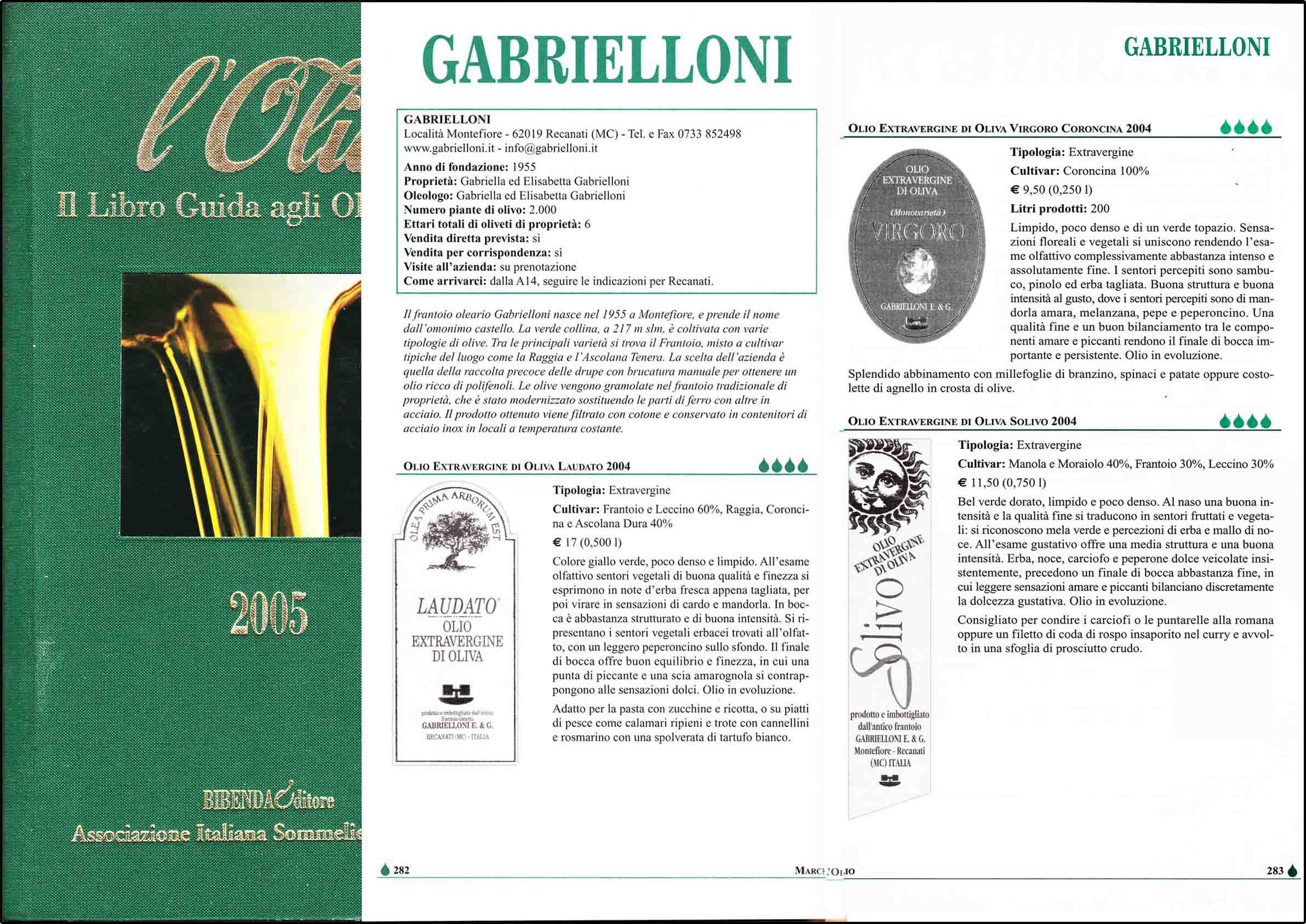 Bibenda Guide to Italian Olive Oils 2005