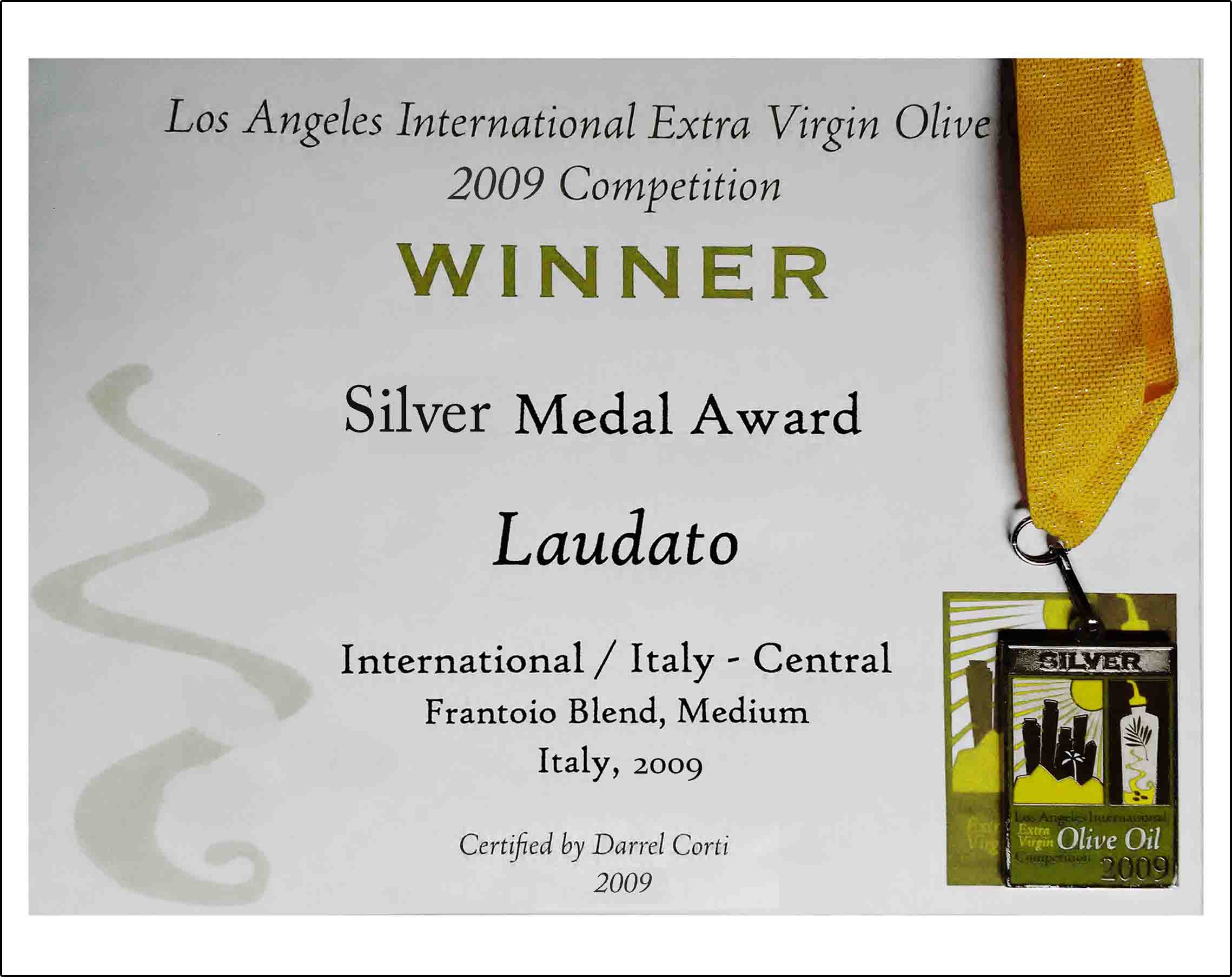 Los Angeles International Extra Virgin Olive Oil Competition 2009