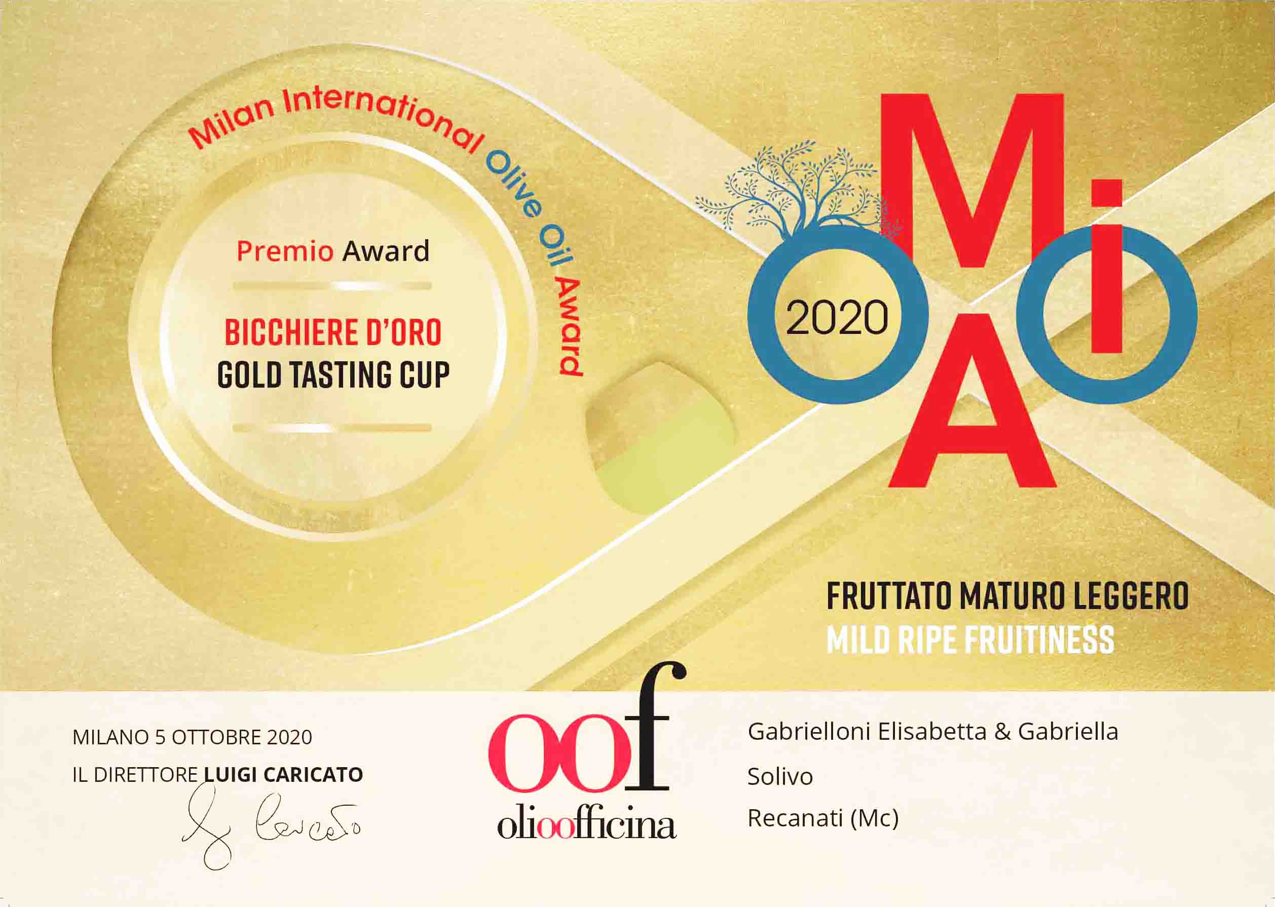 Milan International Olive Oil Award Solivo